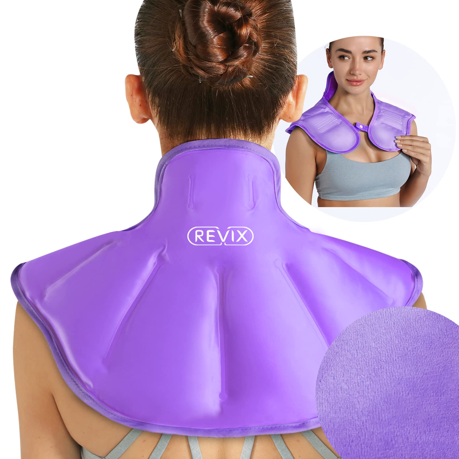 REVIX Neck Ice Pack Wrap – Reusable Hot Cold Gel Pack for Neck and Shoulder — Amazon image 9