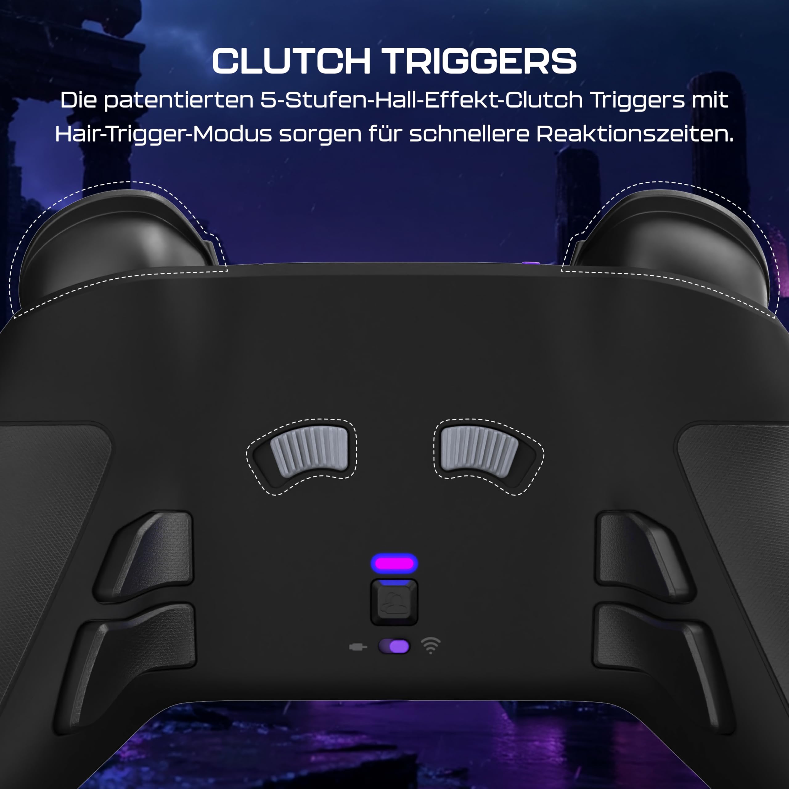 Turtle Beach Victrix Pro BFG Reloaded Wireless Modular PlayStation Controller Schwarz - Offiziell Lizenziertes Produkt