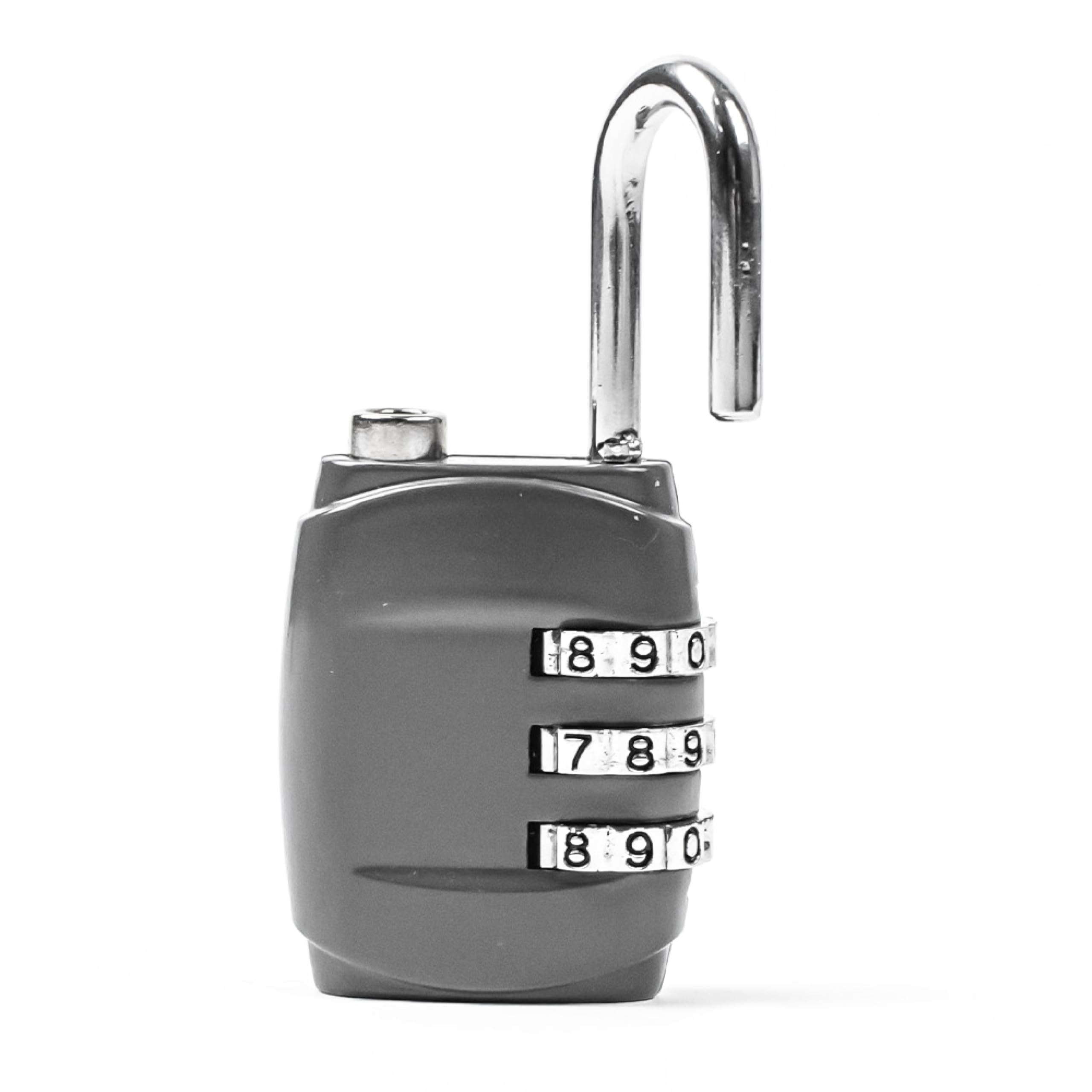Status Black Combination Padlock | Small Padlock | Luggage Lock | Gym Padlock | Scplock1pk5