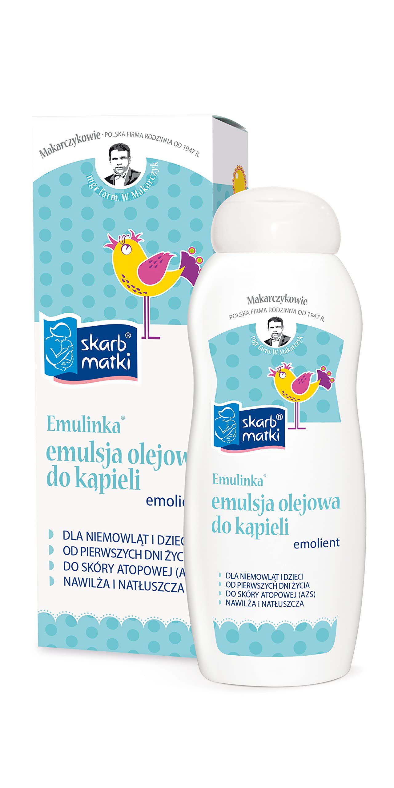 Skarb Matki EMULINKA Emulsja olejowa do kąpieli dla niemowląt i dzieci 250ml