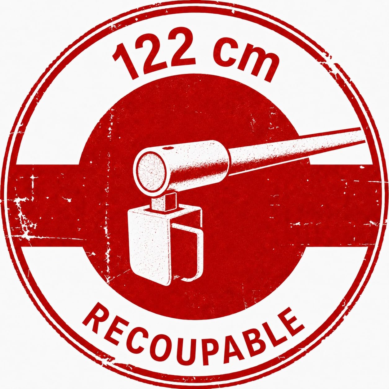 Schulte barre stabilisation 122cm or brossée recoupable douche verre 5/8mm | pour paroi porte de 5 à 8mm