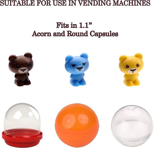 Miniatura 3 de Grin and Bear it - Figuras de juguete blando - Figuras de juguete de oso 50 piezas - Figuras de animales de la vida salvaje - Figuras de oso -