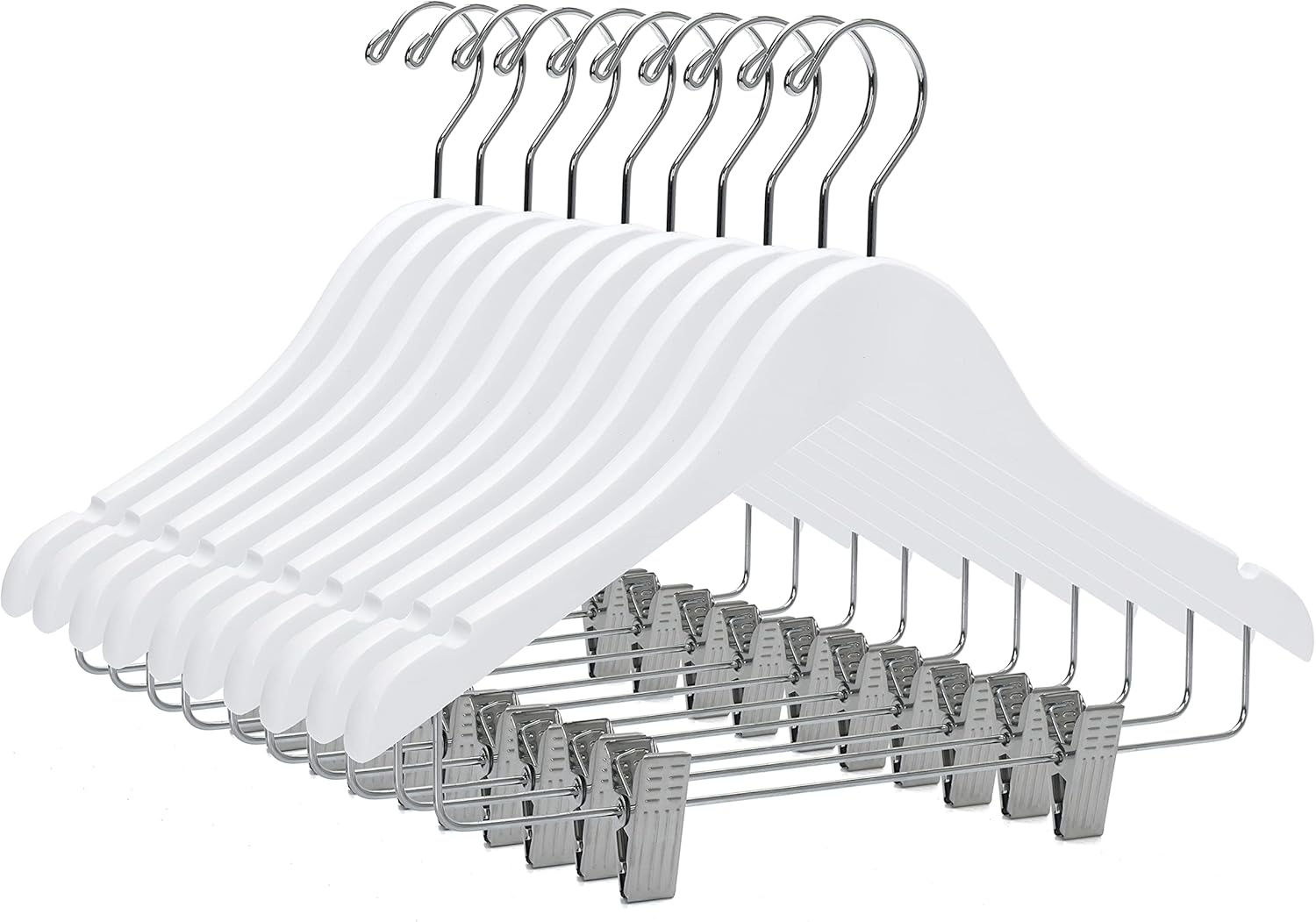 Quality Hangers 20 Pack Kids Skirt Hangers 14 Inches