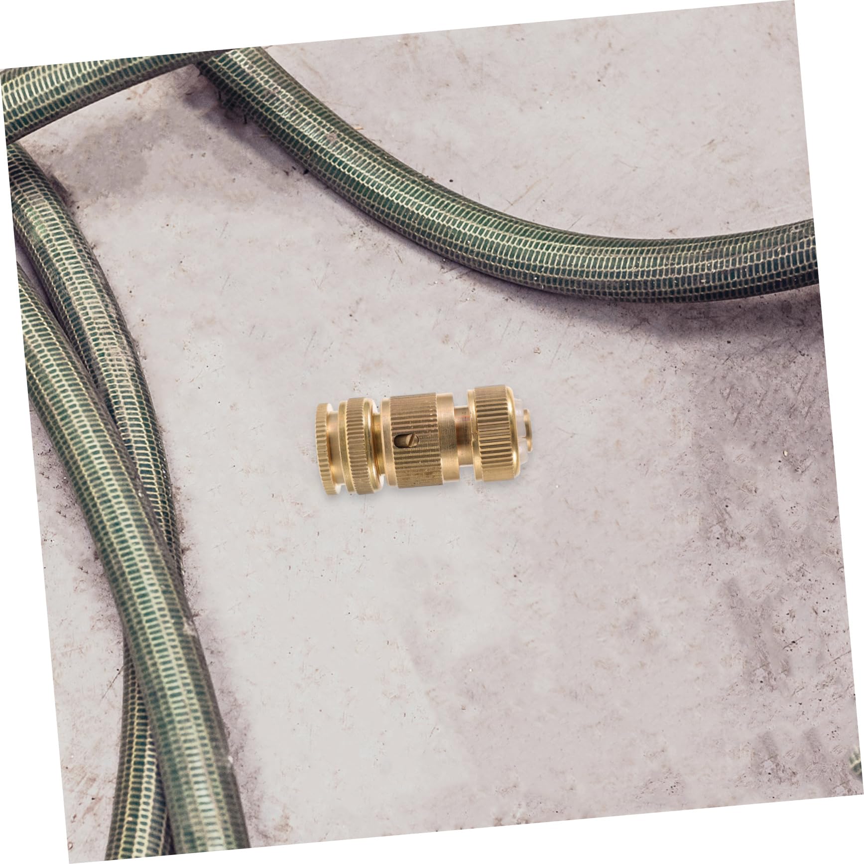 SOLUSTRE 5paia Raccordo Rapido per Tubo da Giardino Connettore per Tubo Flessibile Compatibile con Lavatrici e Irrigazione Resistente alla Corrosione e Facile da Installare