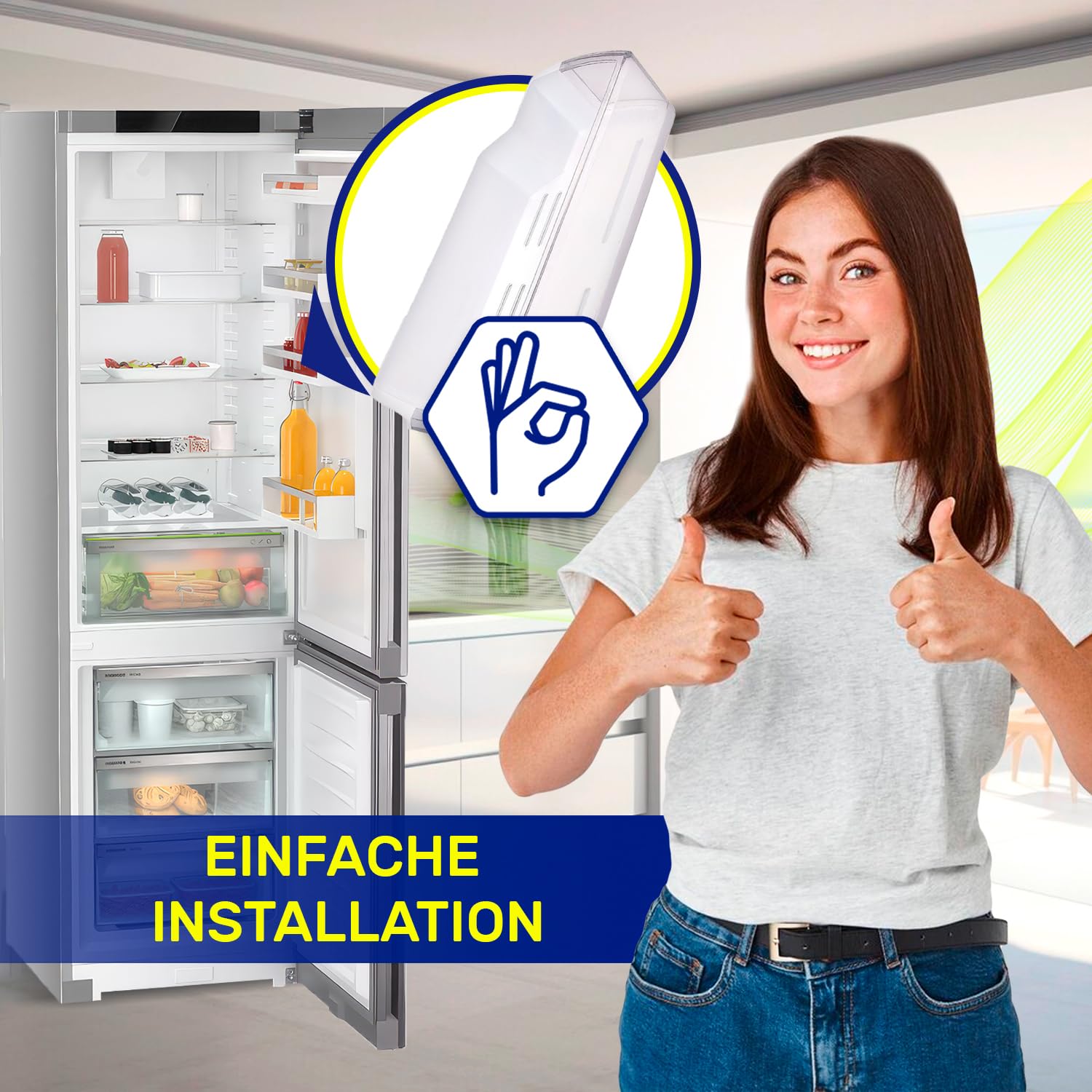 Kühlschrank Flaschenhalter 375 x 195 x 95 mm mit dem Originalcode AAP73751503 für LG - MADE IN EU - Garantie 10 Jahre - MONTERAL