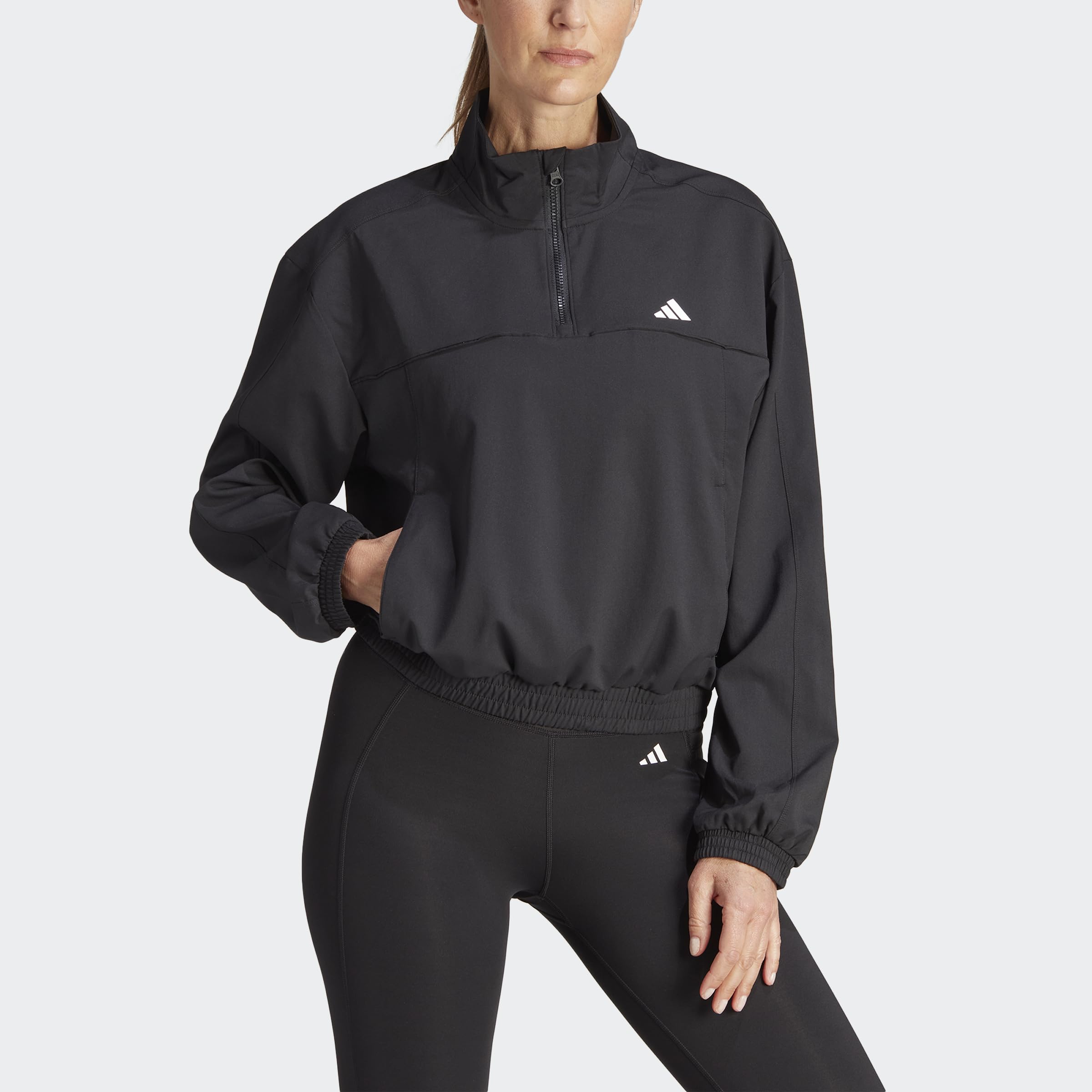 adidas Aeroready Train Essentials Woven Quarter-zip Track Jacket Track Top Donna (Pacco da 1)