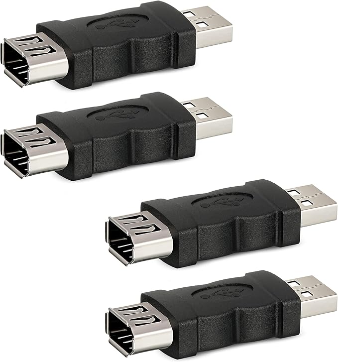 Firewire IEEE 1394 Adaptador USB de 6 pines hembra F a USB M macho Firewire IEEE 1394 Adaptador USB de 6 pines hembra F a USB M macho