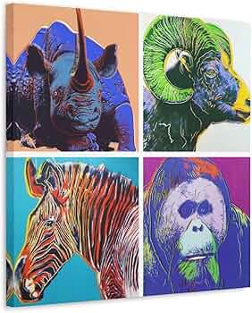レア】アンディウォーホル動物シリーズ ポスター 額3種AndyWarhol