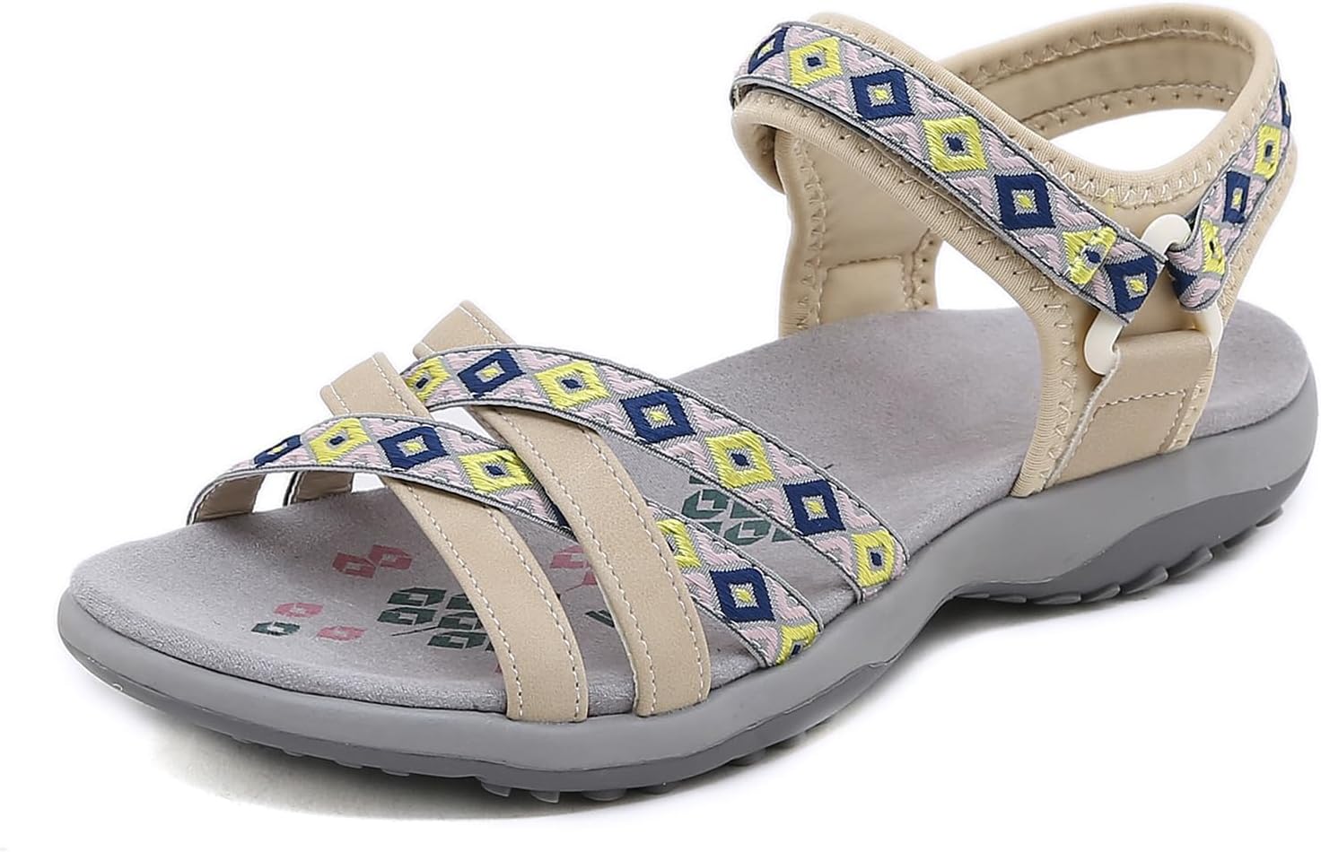 StoneLiquid Hike Barefoot Sandals Women, Ankle Strap Sports Athletic Sandals with Arch Support for Beach Vacation Casual Camping Hiking