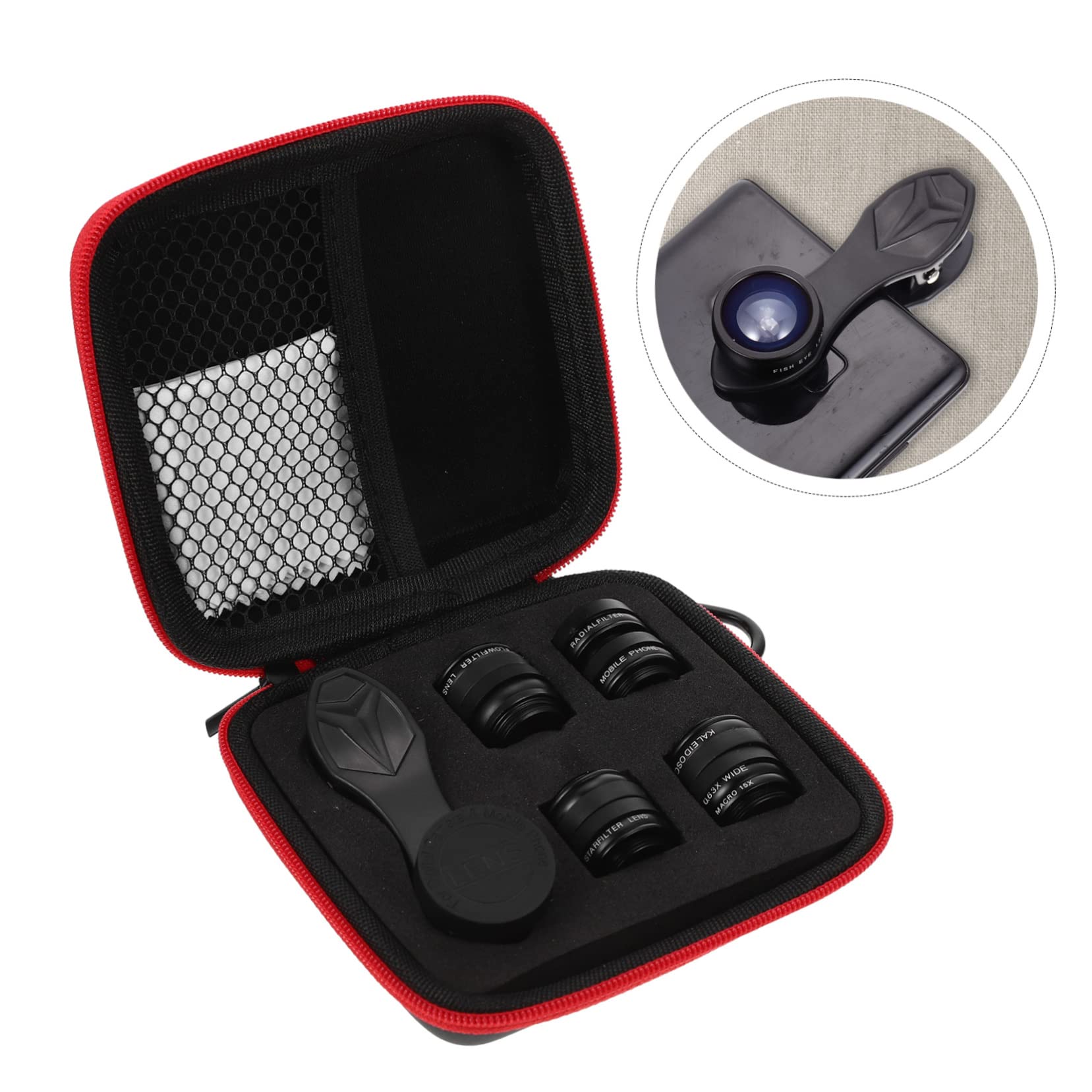 Obiettivo per Telefono Clip di Lenti Macro Wide Angle per Fotocamera Cellulare Realizzato in Lega di Alluminio e Vetro Antigrasso