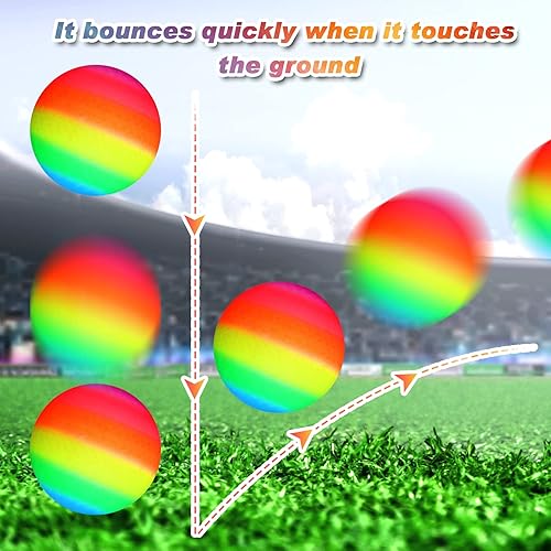 Miniatura 4 de Macarrie 20 Pcs Playground Balls 6 Inches Dodgeball Kick Balls for Kids Adults Colorful Inflatable Balls Handballs Soccer Basketball Handball Games