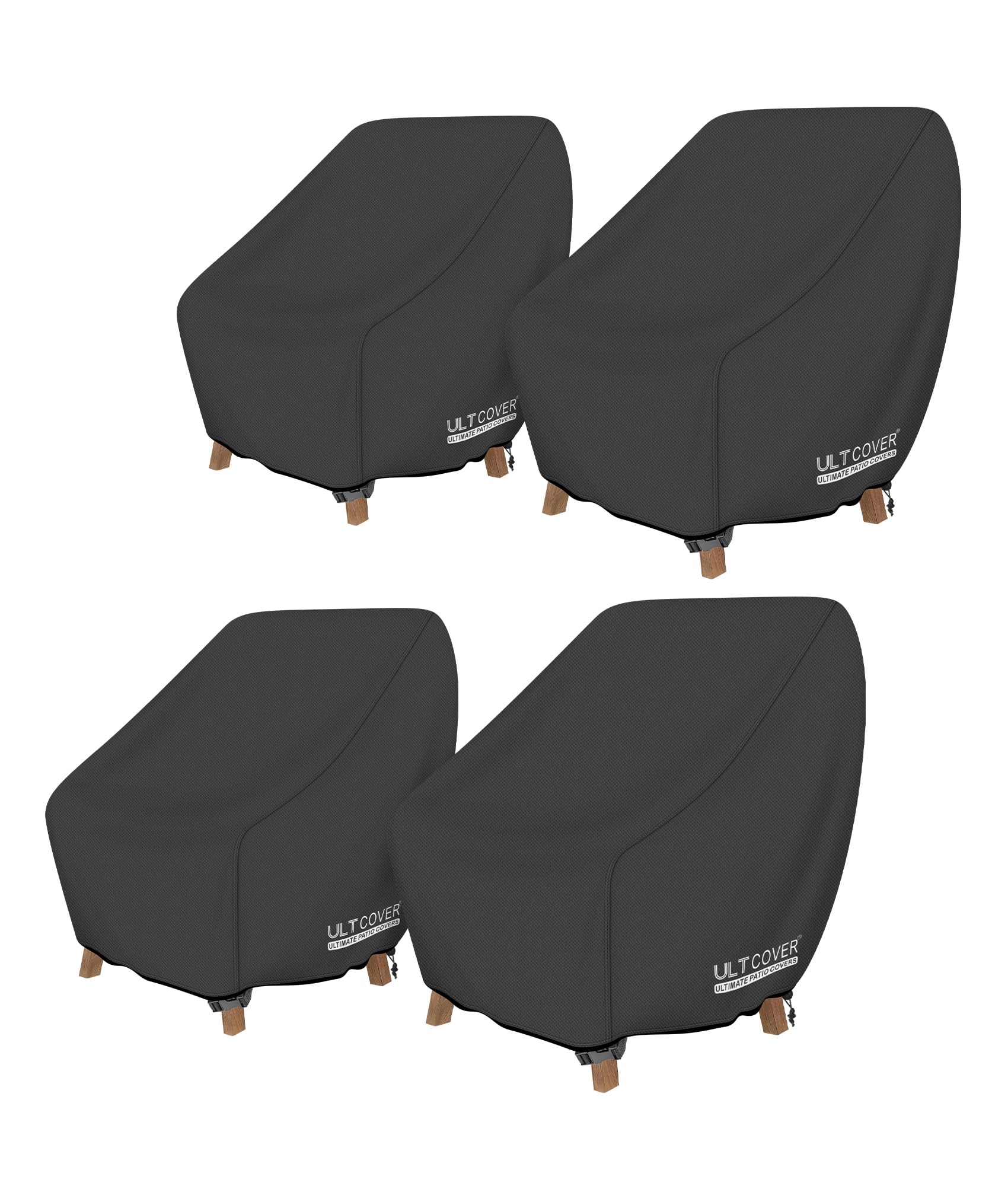 Funda impermeable para silla de patio con lona impermeable de alta resistencia pack de 4