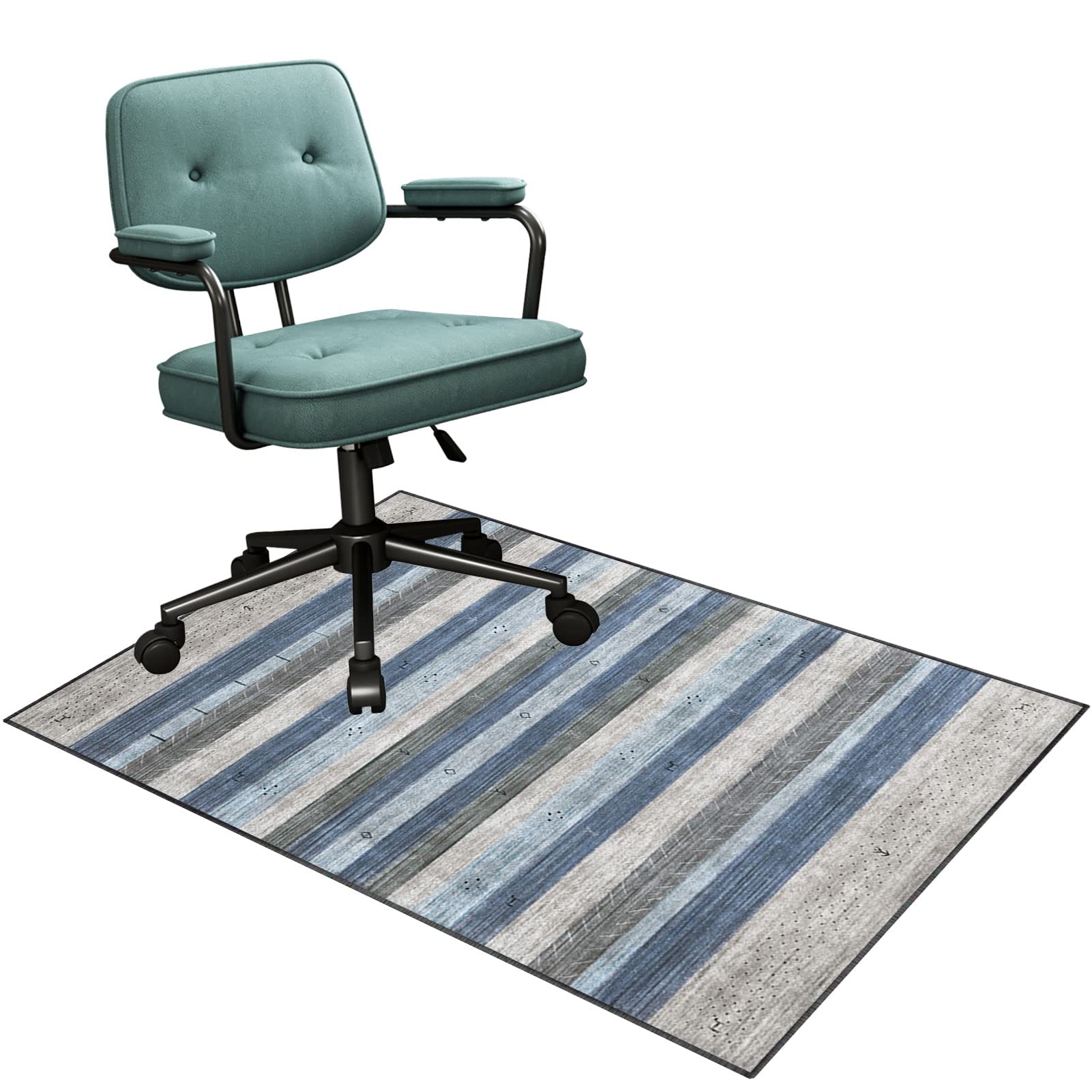 EYZO Chair Mat For Carpeted Floor, Office Chair Mat, Gaming Chair Mat, Multi-Purpose Carpet Protector, Desk Chair For Carpeted And Hardwood Floor, Protects Floors Floor Mat, 90 × 140 cm Rug