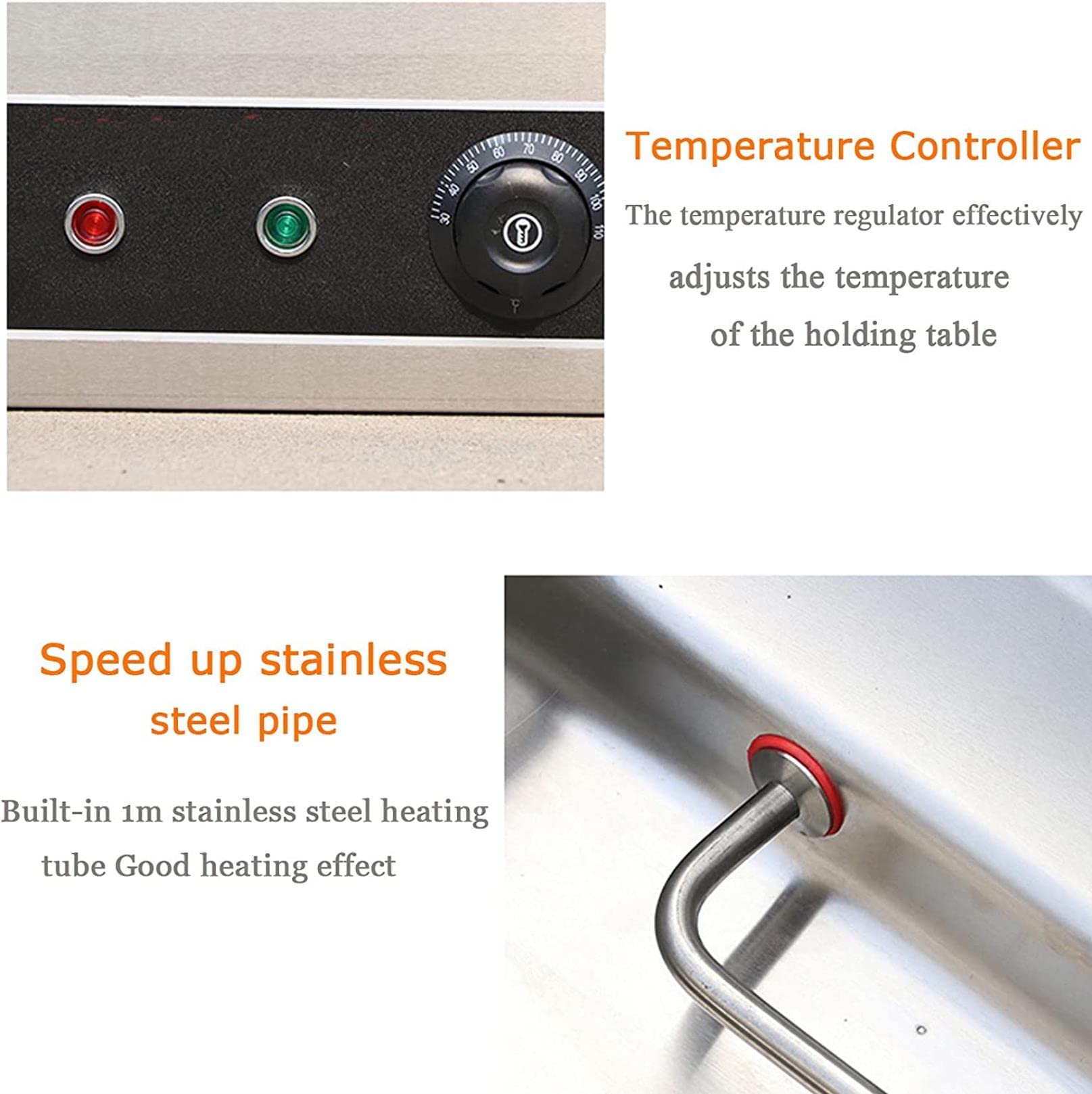 Chafing Dish, Calentador De Buffet Platos De Chorro De Acero Inoxidable Servidores Buffet Y Calentadores Calentadores De Alimentos Comerciales De Catering Rectangular Chafer Warmer Set Para Buffe