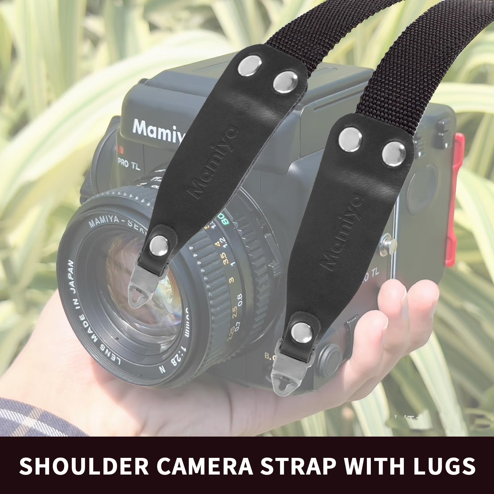 Sangle de cou pour appareil photo Mamiya RB67 RZ67 M645 M67 C330 C220 avec pattes