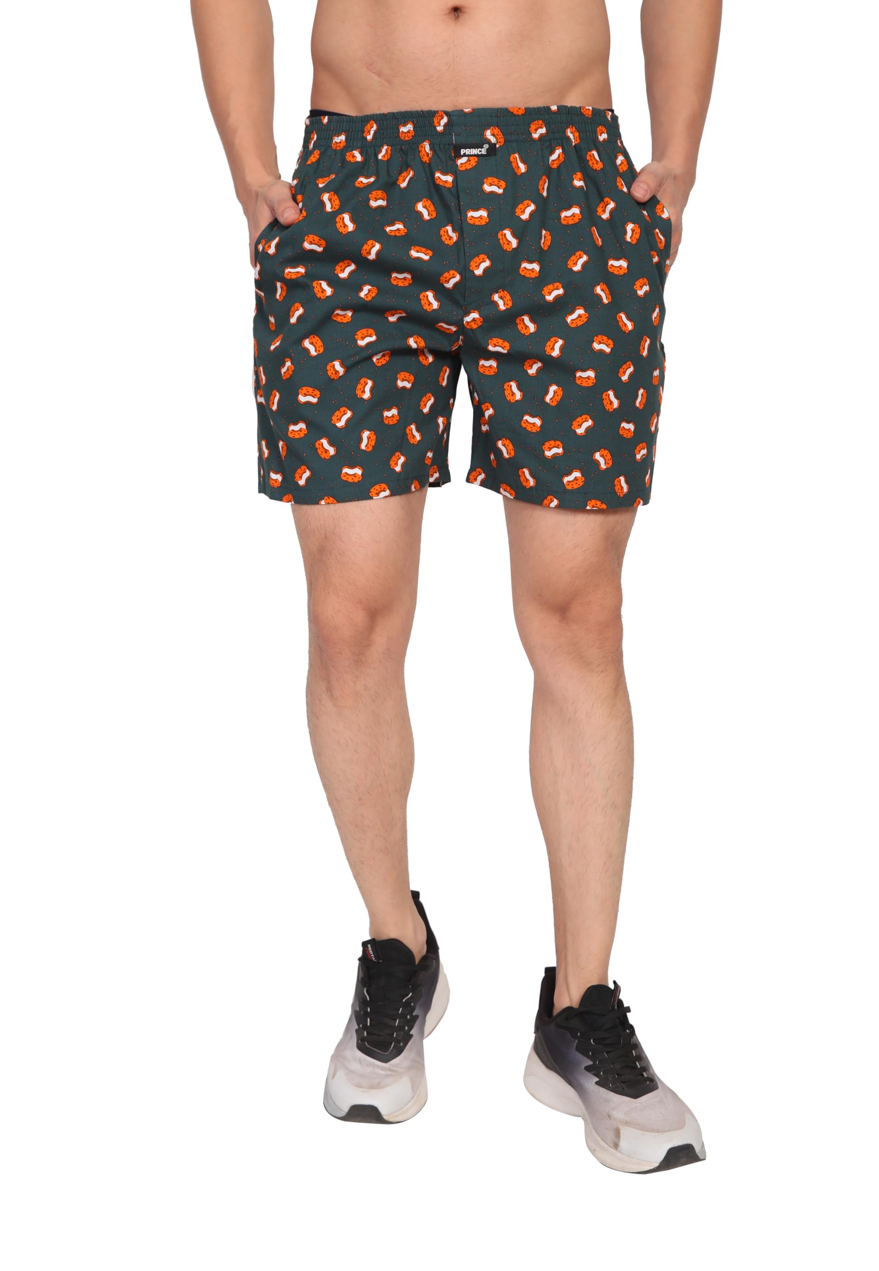 prince Men's Cotton Printed Boxer Pack of 1 | Green-picture-41