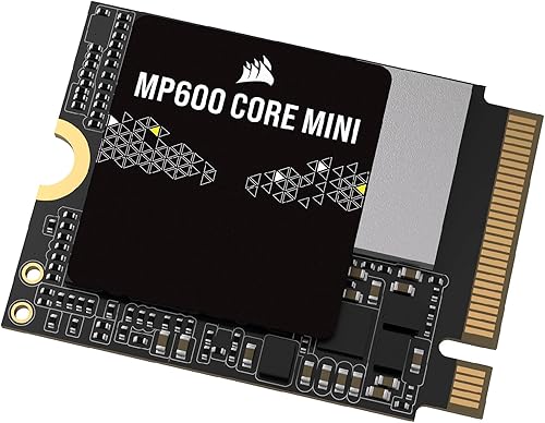 Miniatura 1 de Corsair MP600 CORE Mini 1TB M.2 NVMe PCIe x4 Gen4 2 SSD - M.2 2230 - Lectura secuencial de hasta 5,000MBs - Alta Densidad QLC NAND - Ideal para