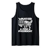 Wanted For President 2024 Trump Mug Shot Tank Top