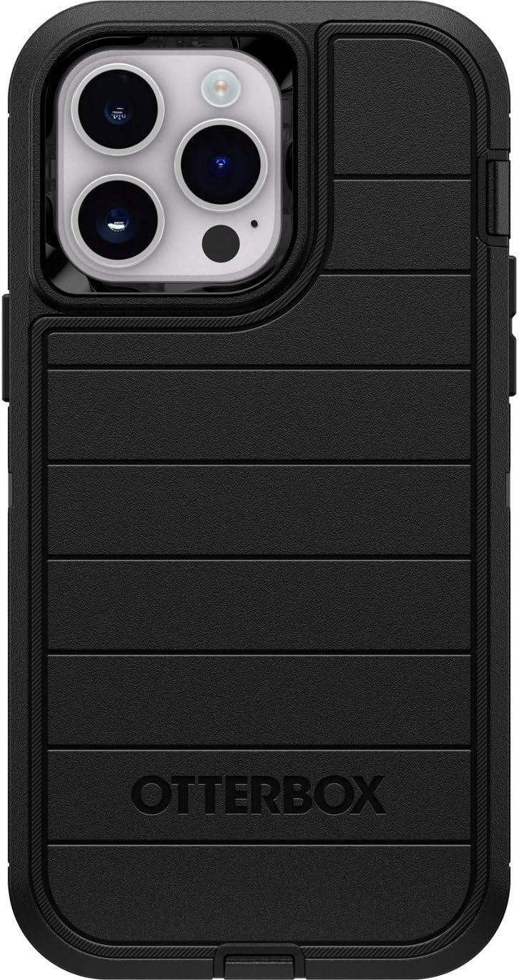OtterBox Defender Series Screenless Edition Case for iPhone 14 Pro Max (Only) - Case Only - Microbial Defense Protection - Non-Retail Packaging - Black | Screenless Edition, Only, Case Only, Non-Retail Packaging