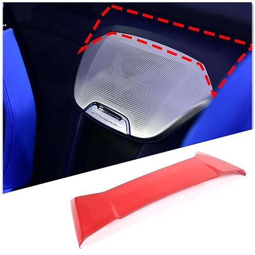 Miniatura 8 de Cubierta del panel superior del altavoz trasero compatible con Chevrolet Corvette C8 2020-2023, cubierta de altavoz de cascada de consola,