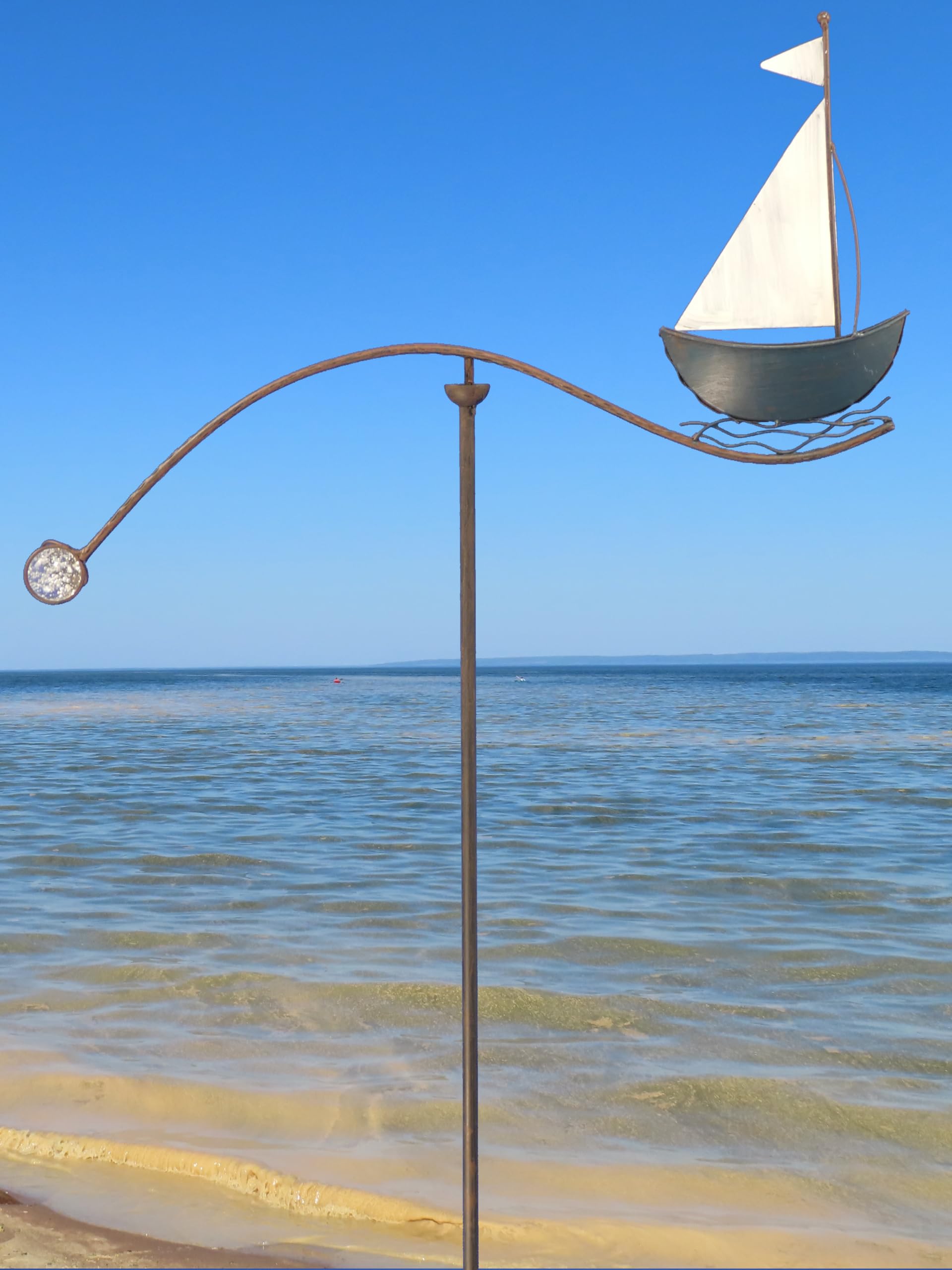 Pommerntraum ®| Windspiel Segelboot Metallwindspiel Maritim Nautik nautisch