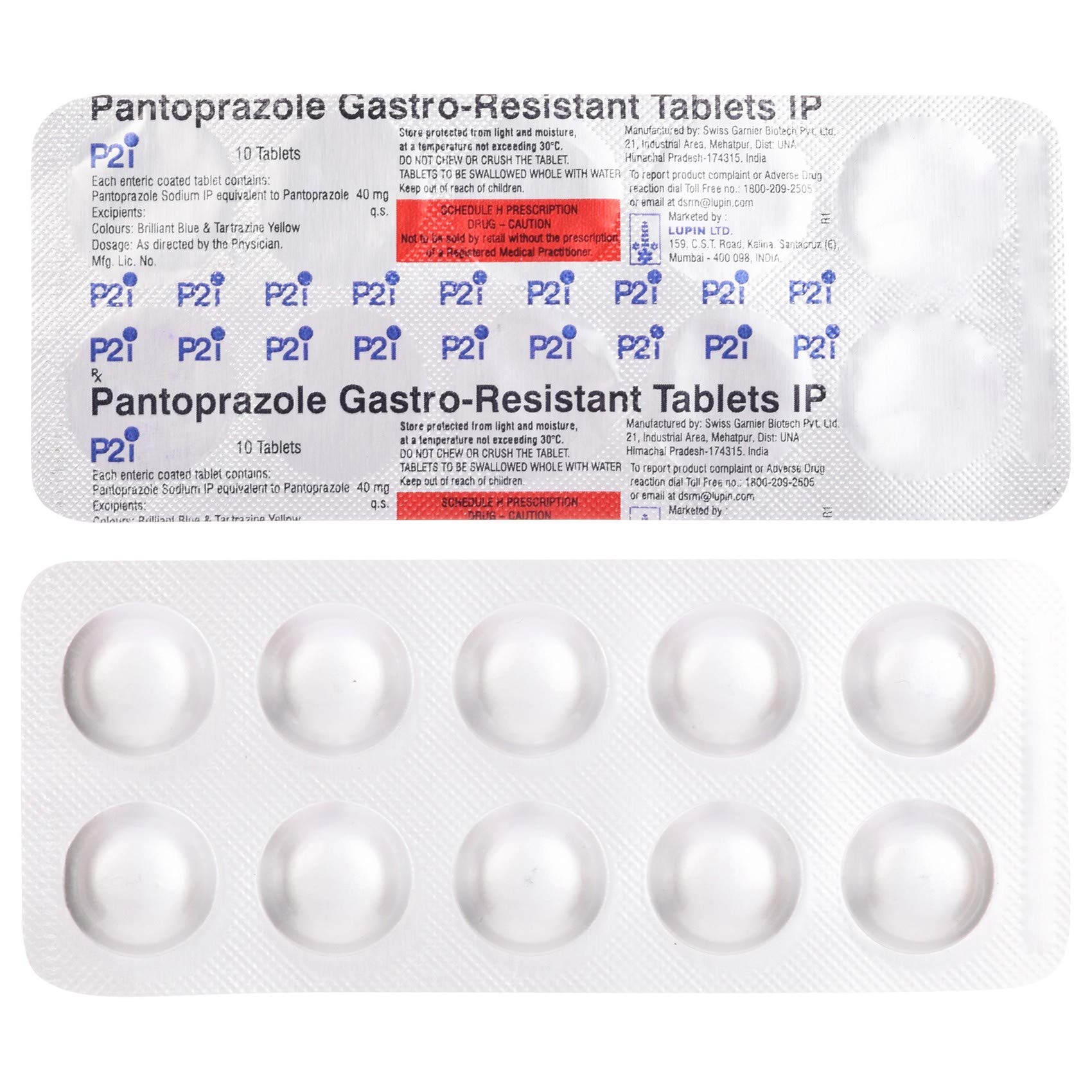 P2I - Strip of 10 Tablets