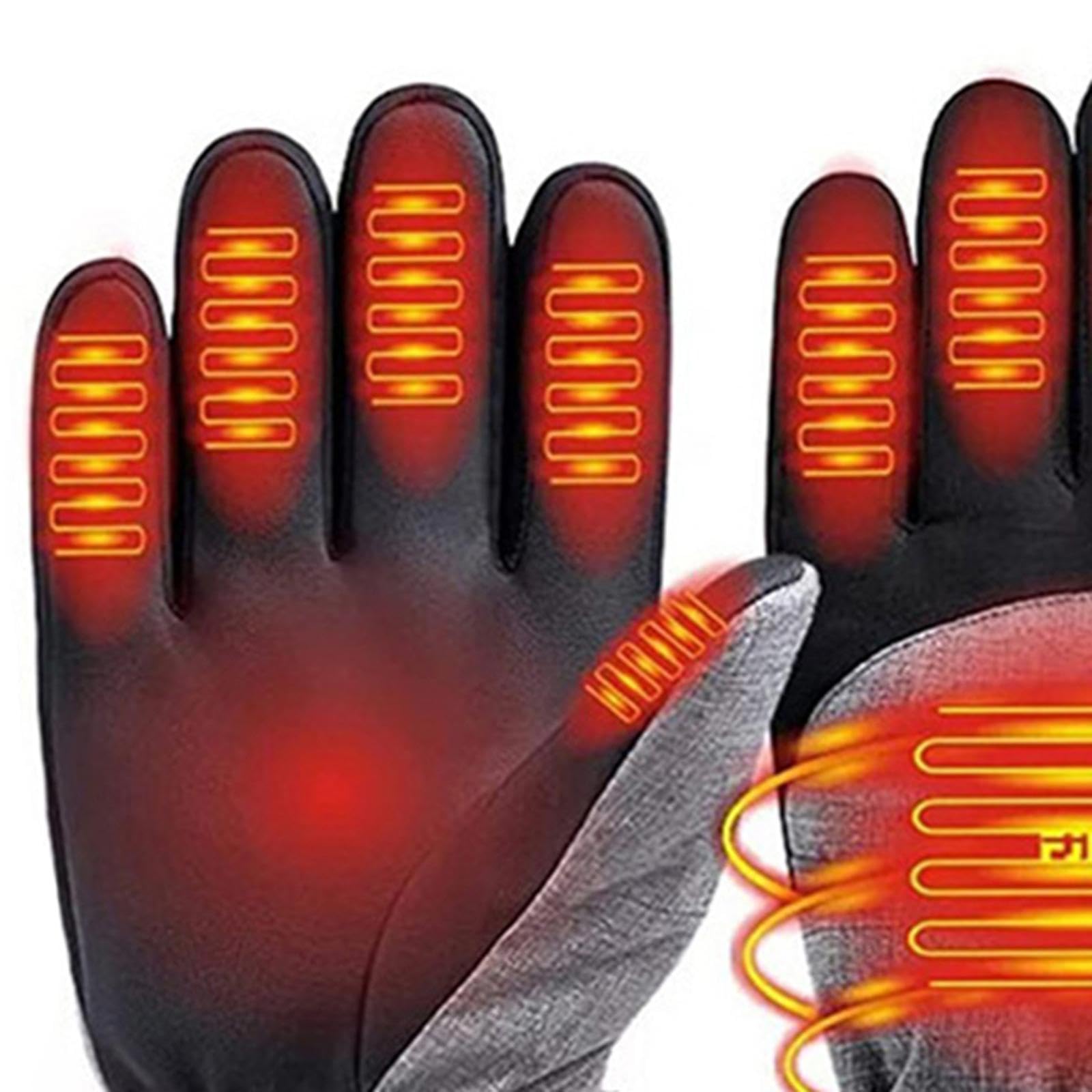 RNXRZANK Heated Gloves for Men Women Soft Hand Warmer for Skiing Snowboarding Biking