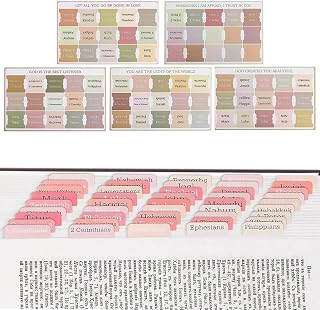 Bible Tabs 75 Pcs Index Tabs for Women and Men to Easy to Read and Navigation, Bible Journaling Supplies (Boho Theme) Price In India