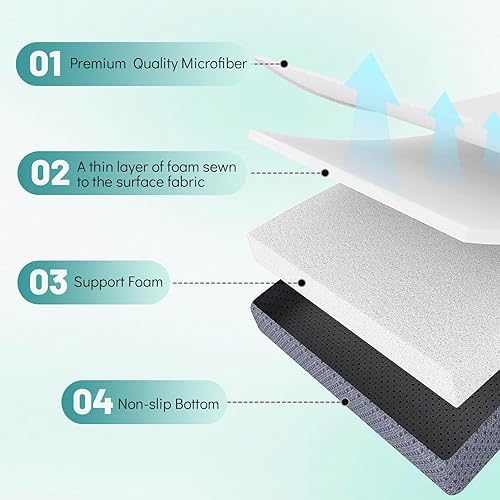 Miniatura 11 de Colchón japonés de suelo, colchón futón con bolsa de almacenamiento portátil, colchón enrollable grueso de tatami adecuado para campamento, Un negro