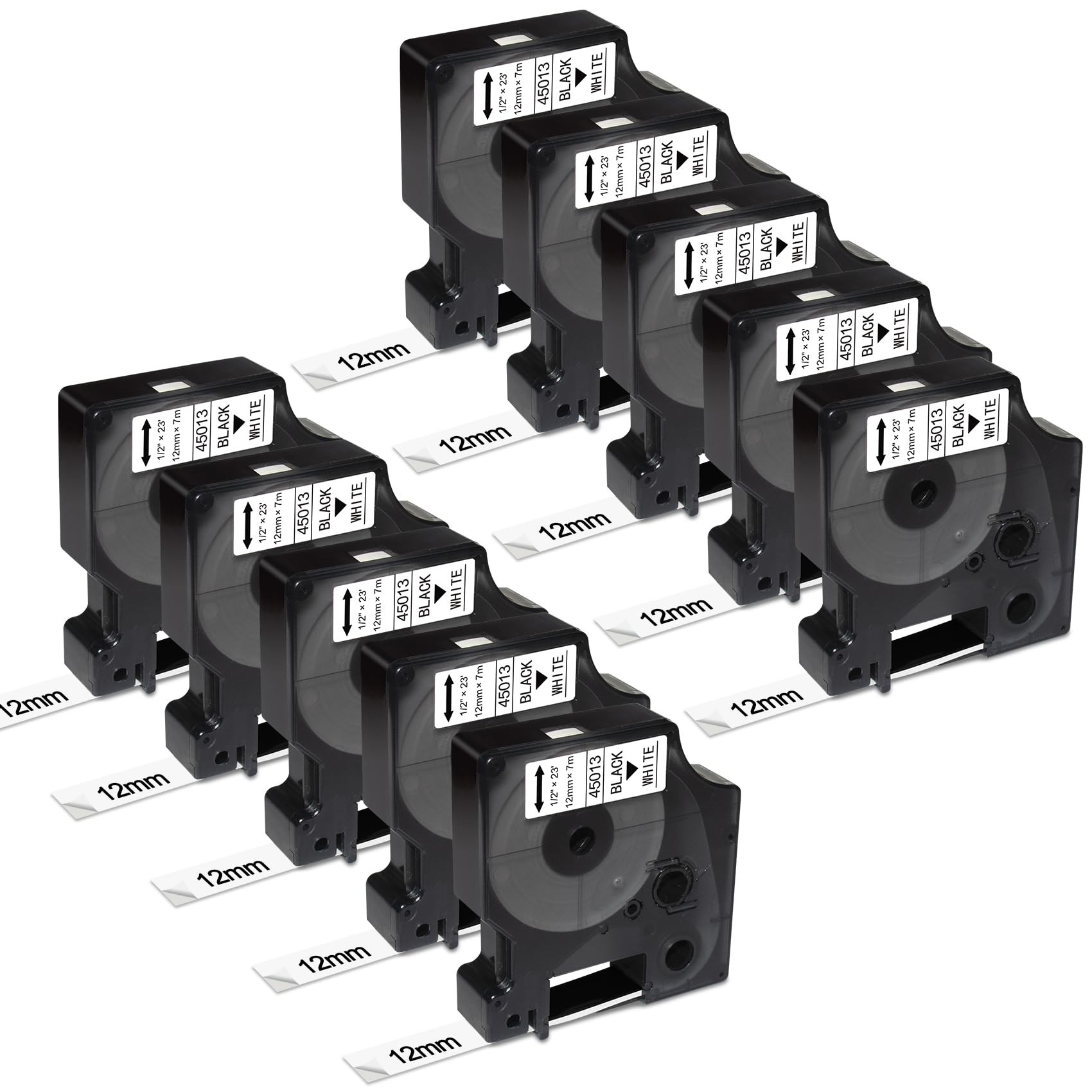 Fimax 45013 Cinta Para Hacer Etiquetas Compatible Con Dymo D1 Label