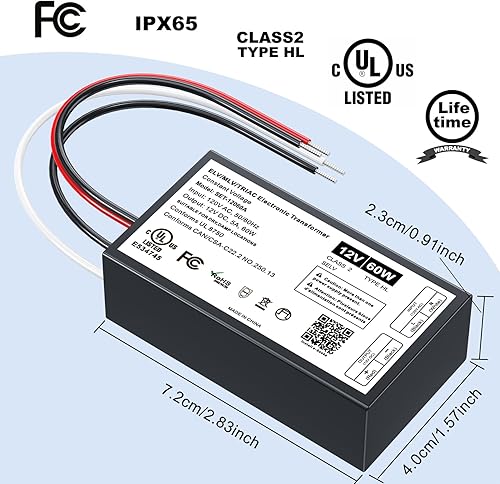 Miniatura 4 de Controlador LED regulable de 60 W, 12 V, TriacELVMLV AC a DC compatible con atenuador Lutron y Leviton, fuente de alimentación LED regulable 60W 12V