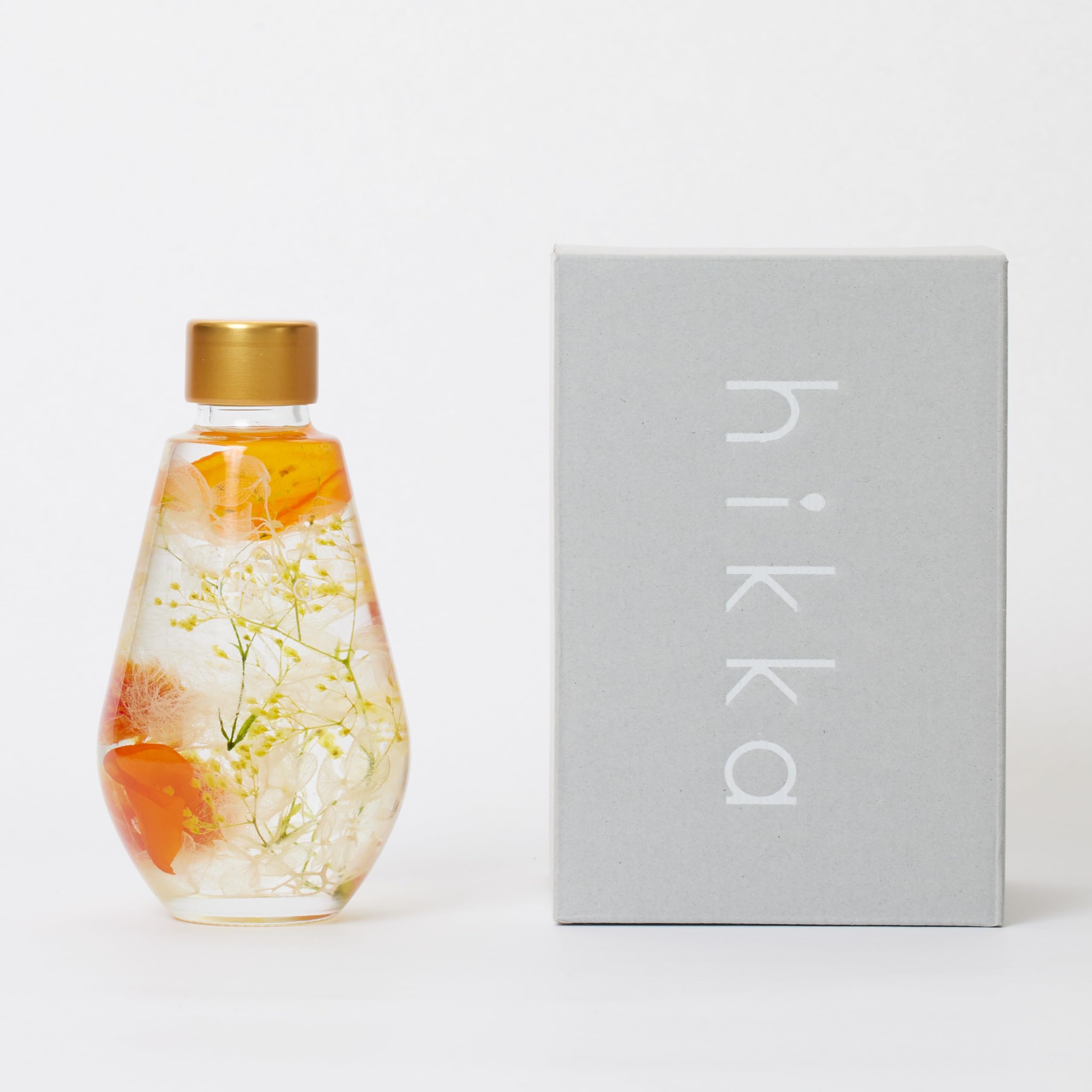 hikka ヒッカ ブルームアクア オクタゴンS オレンジ ハーバリウム Amazon｜ハーバリウム hikka (ヒッカ)Type04 (最大径72mm×H135mm