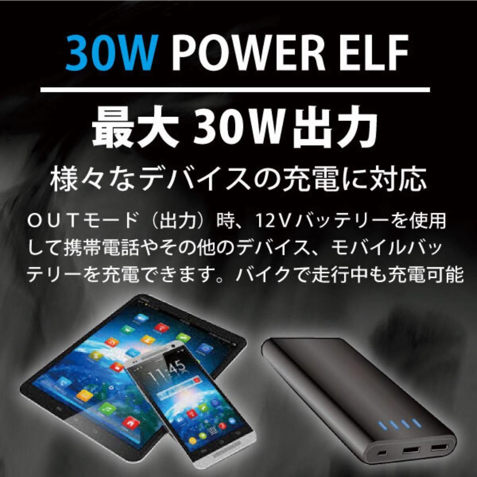 Amazon | LiLead (リリード) Power Elf モバイルバッテリー対応 双方向