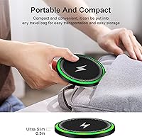 Vista 4 de For Samsung Wireless Charger Fast Charging Pad for Galaxy S25 Ultra/S26/S24 Plus/S24 FE/S24Ultra/S23+/S22/S21,15W Wireless Phone Charger Android