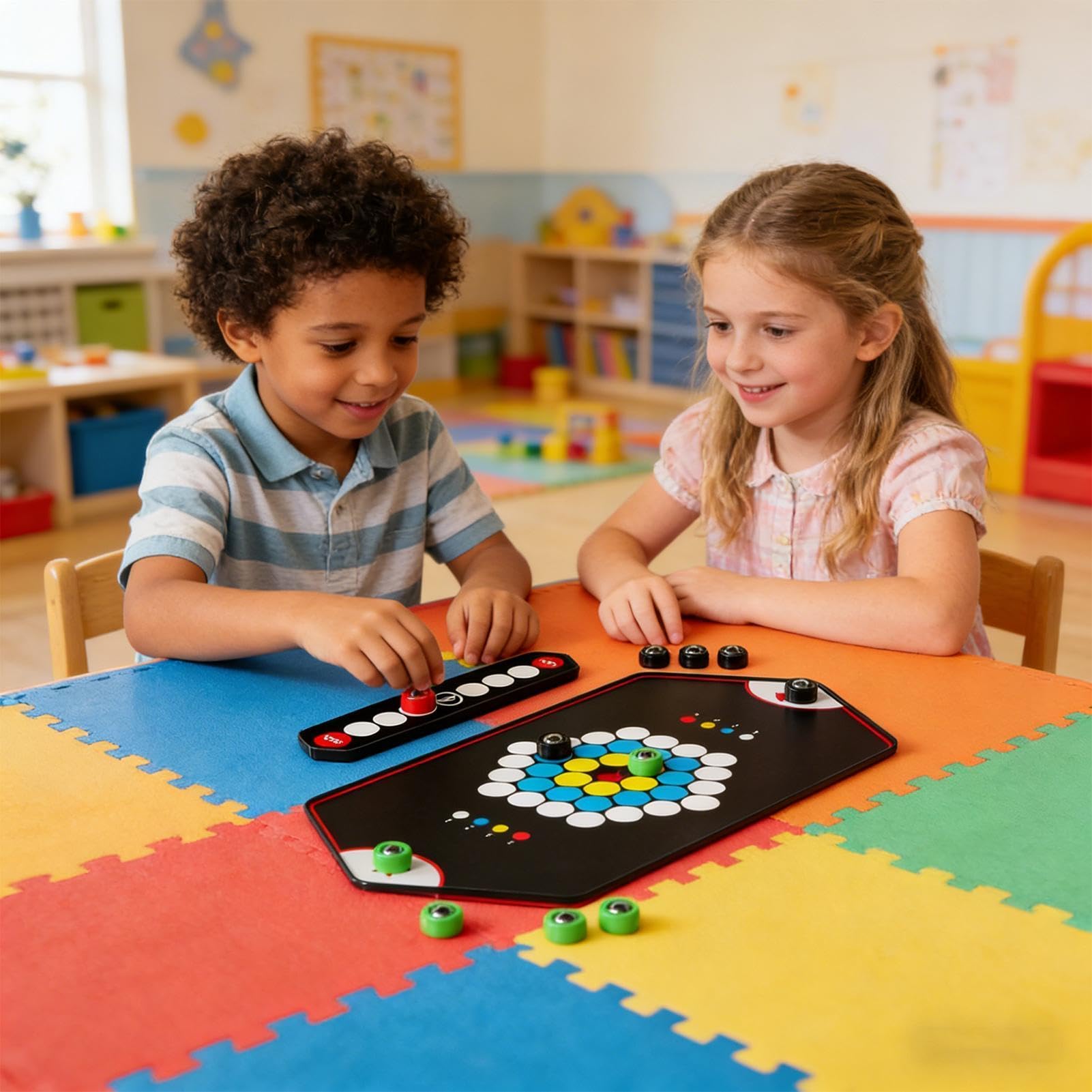 Magnetspiel,Interaktives Strategiespiel,Brettspiel für Kinder | Familienspiel Reisespiel Tischspiel Schulspiel Partyspiel