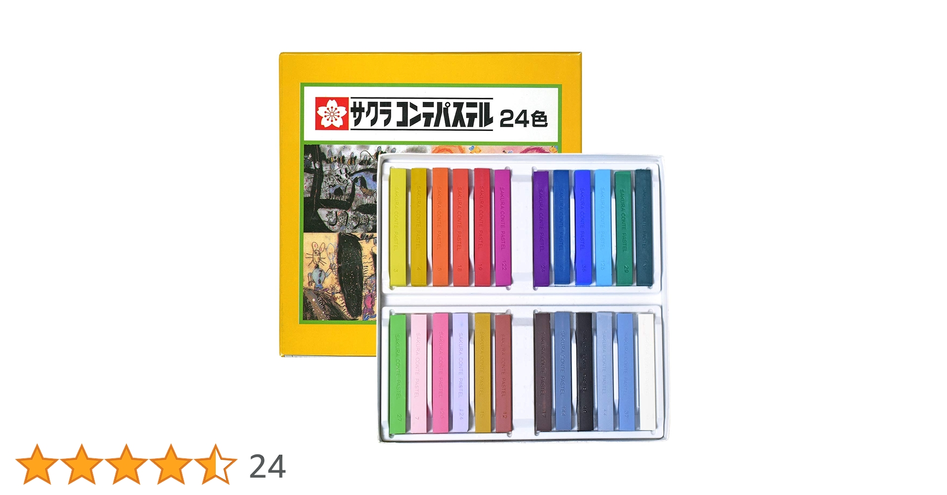 Amazon.co.jp: サクラクレパス パステル コンテパステル 24色