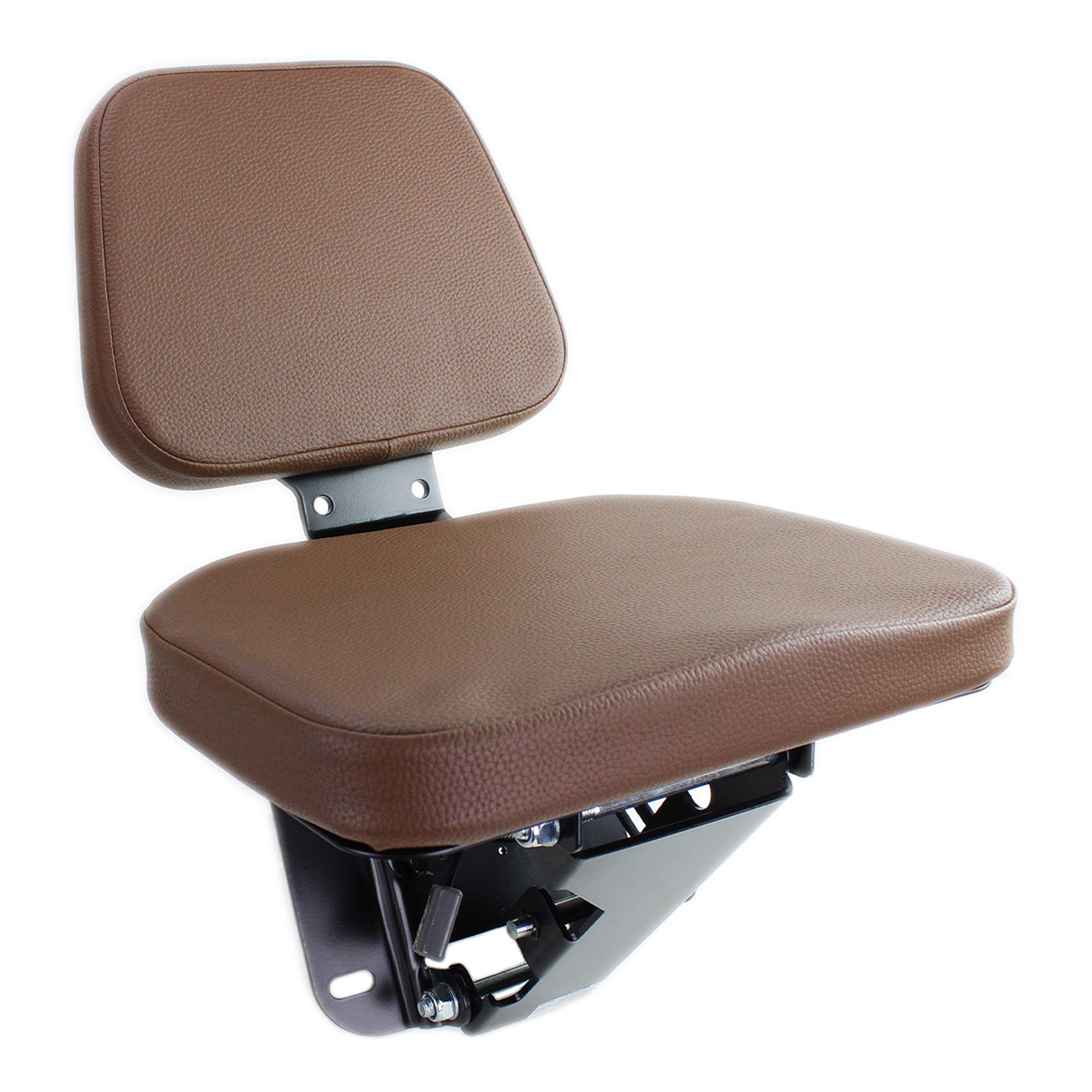 Eparts, Inc. 'Buddy Seat' for John Deere Tractor, Compatible With 6105M-7810, 7430, 7530, Replaces AL173569, AL114321, Universal Fit, Tractor Seat, Vinyl, Front, Black