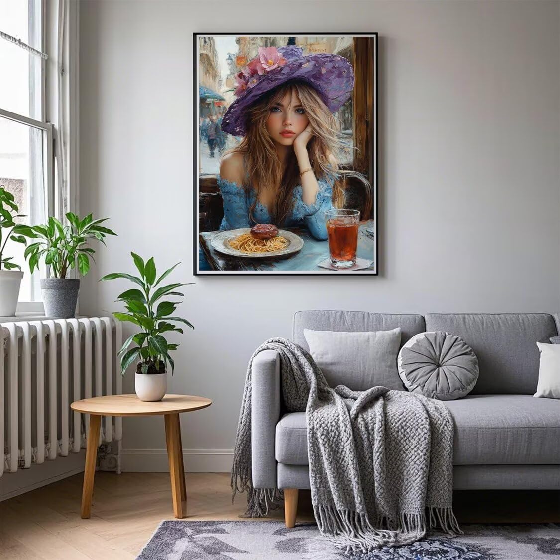 Diamond Painting XXL Mädchen für Bastelset Kinder ab 6 Jahre, Diamond Painting Blume, 5D DIY Diamant Malerei Bilder Stickerei Set, Dimond Kristall Handwerk Geschenke für Zuhause Deko 70x90cm S-123