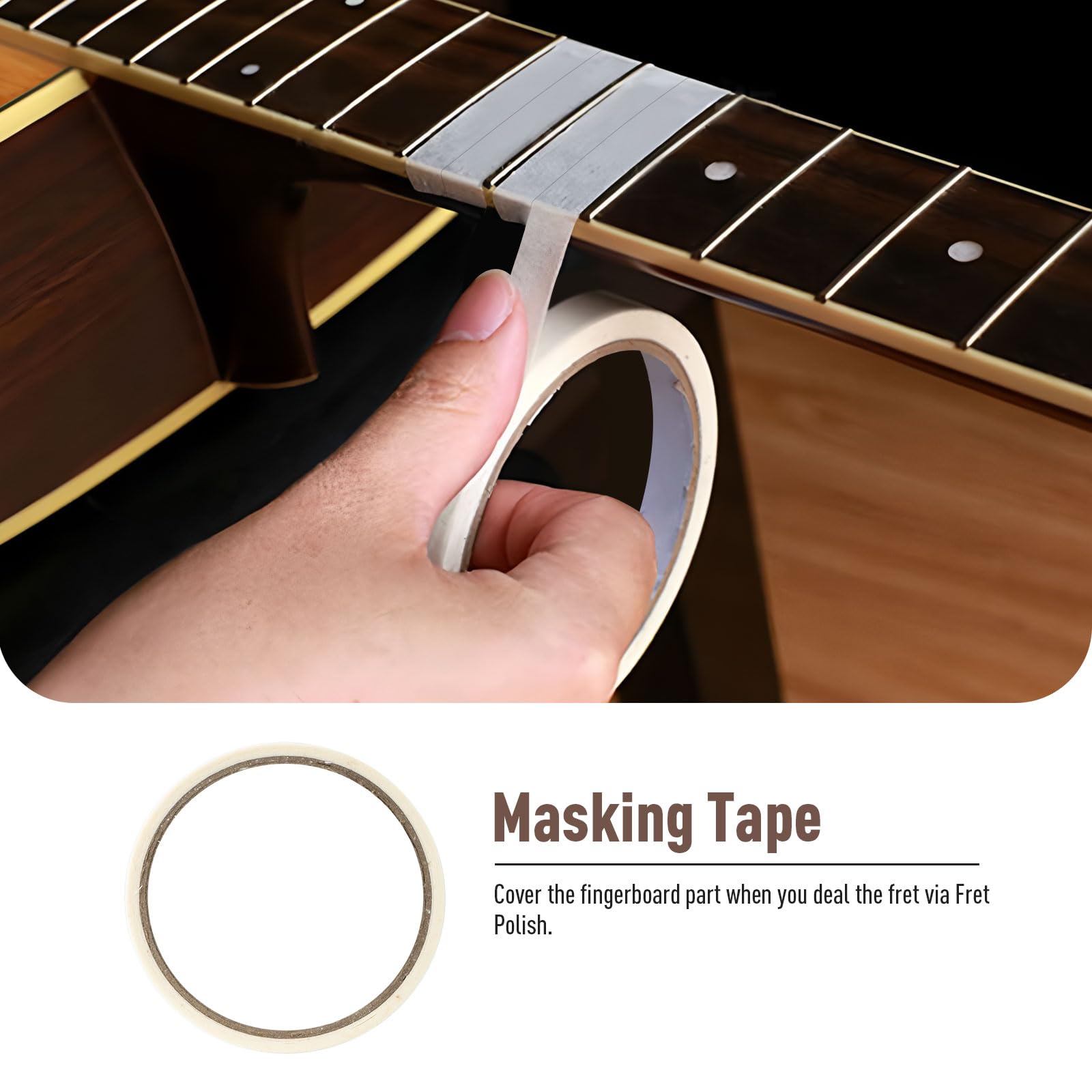 Kit de limpieza para guitarra: 60 ml de abrillantador + 50 ml de aceite de limón para diapasón y limpiador de cuerdas. Set de mantenimiento (Guitar Cleaning Kit PRO)