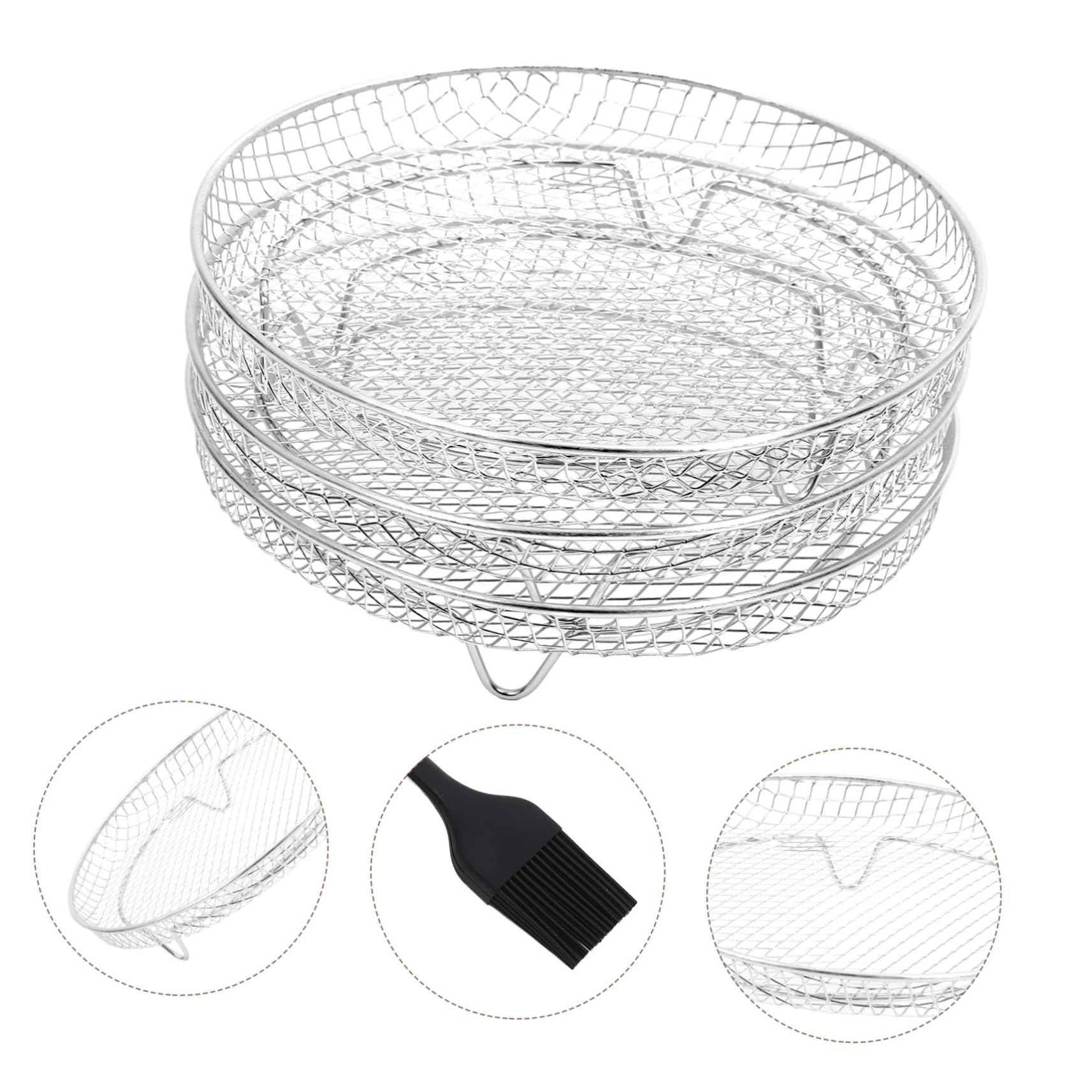 Accessori Friggitrice ad Aria in Acciaio Inox Argento