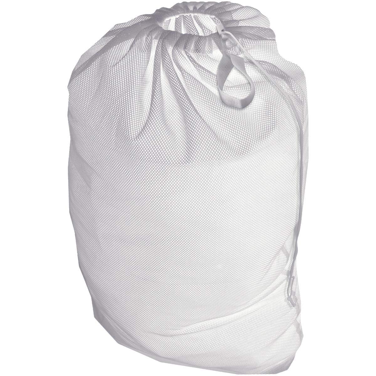 iGadgitz Home U7097 XXL Mesh Wash Bag Extra Extra Large Mesh Laundry Bag -White -1pc