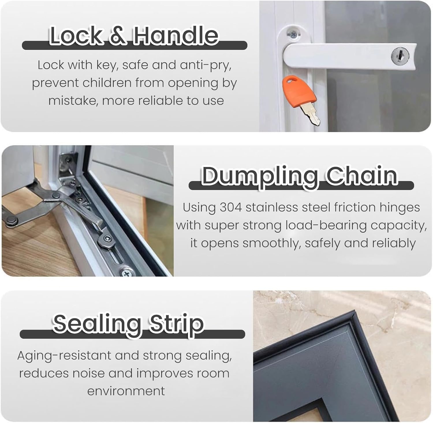 アルミサッシ アルミ合金フレーム滑走窓 取り外し可能な