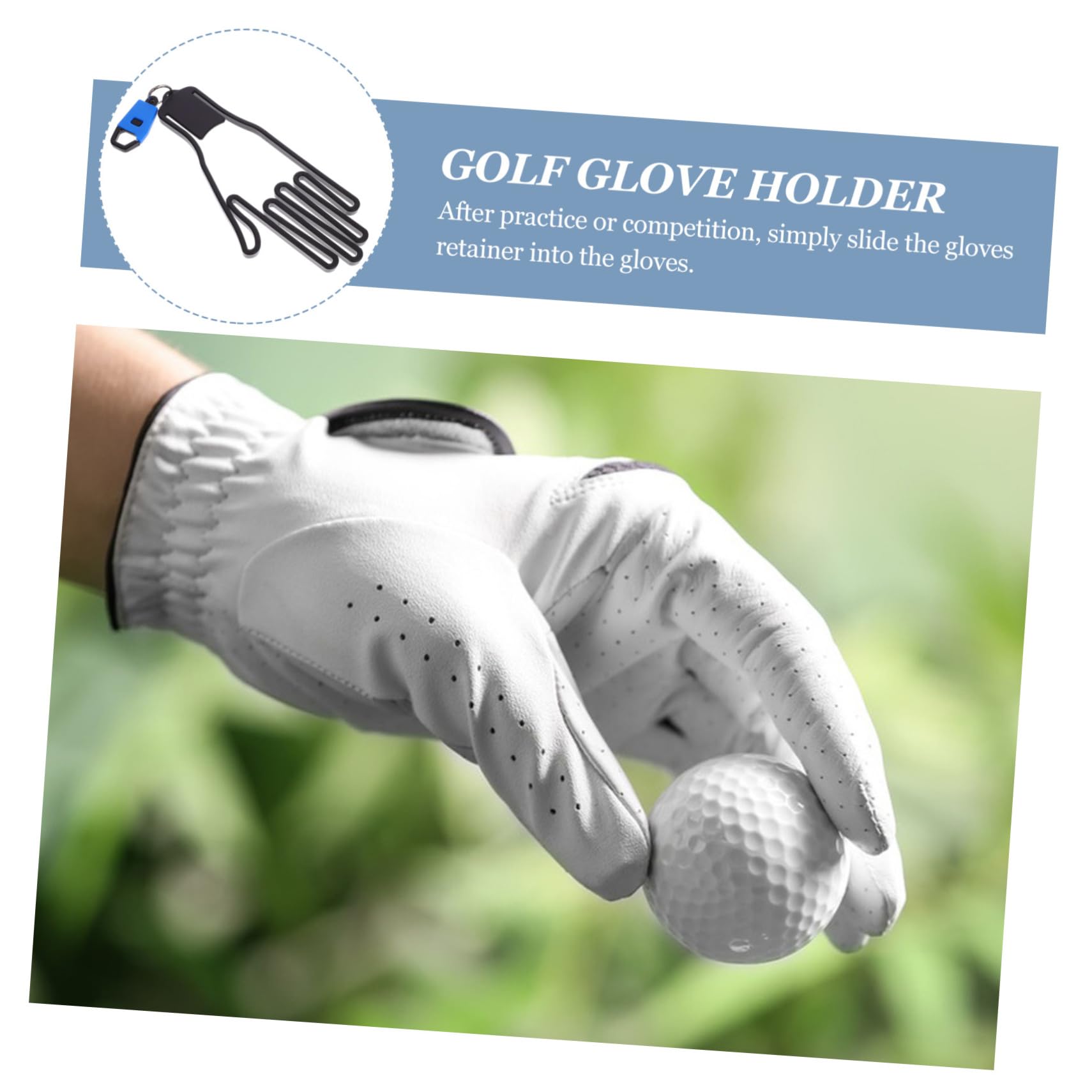 BESPORTBLE 5 Piezas Soporte para Guantes de Golf Marcos de Soporte de Guantes bastidores Protectores de Colgante Cuadro de e Marco Protector Accesorios de Golf Percha PP
