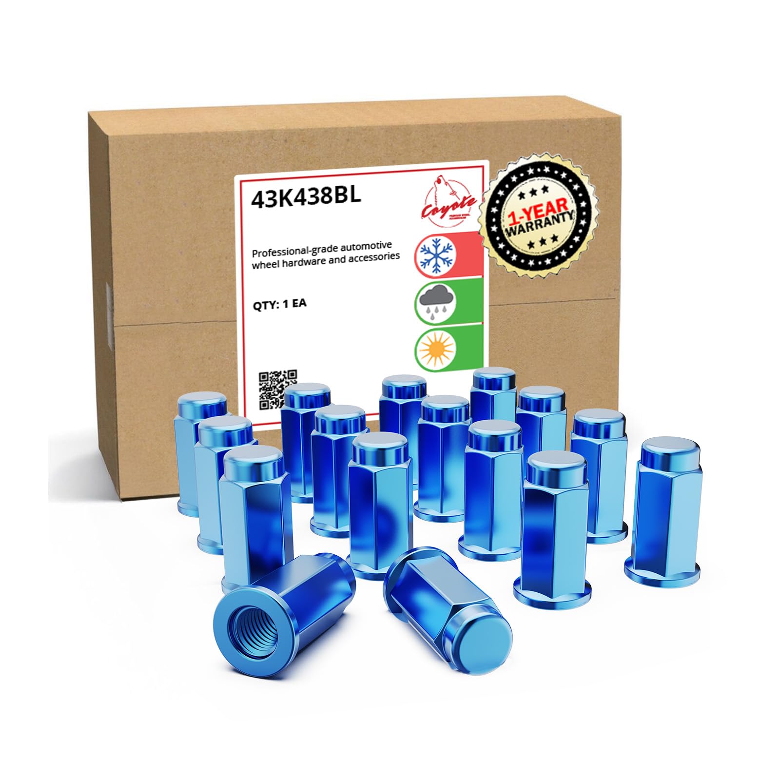Amazon.com: Wheel Accessories Parts 16 Pcs M10x1.25 Thread Flat