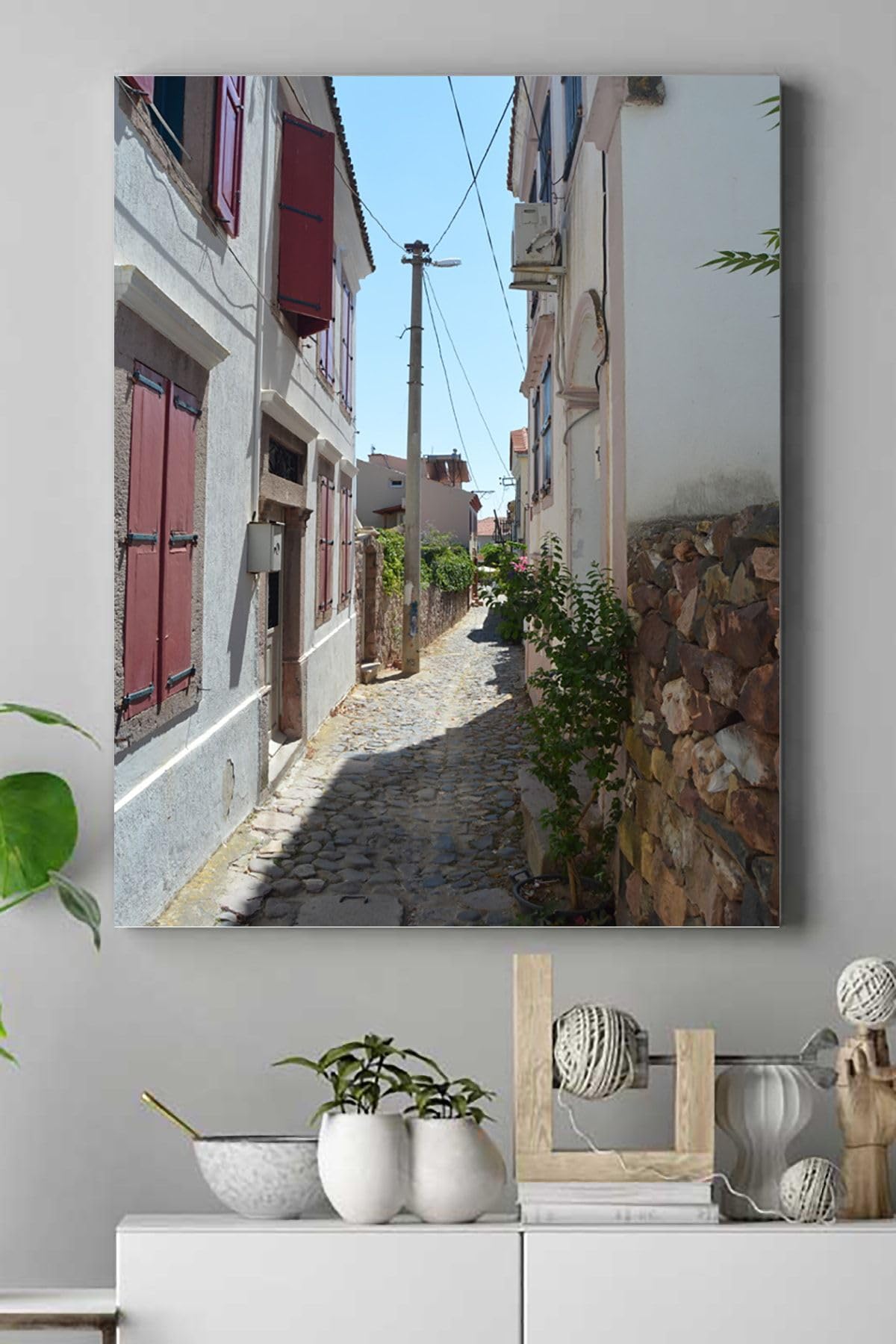 Postermanya (pster15125) Ayvalık Manzara Kanvas Tablo 50 x 70