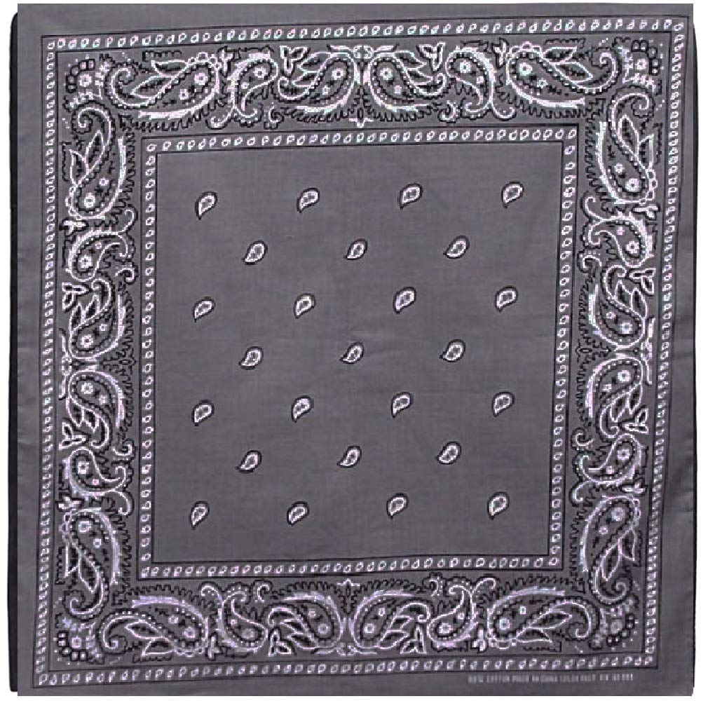 Paisley Bandanas (Grey)