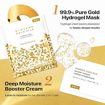のんNATURE REPUBLIC    SILK MASK Amazon.com: Nature Republic 2-Step Ginseng Gold Silk