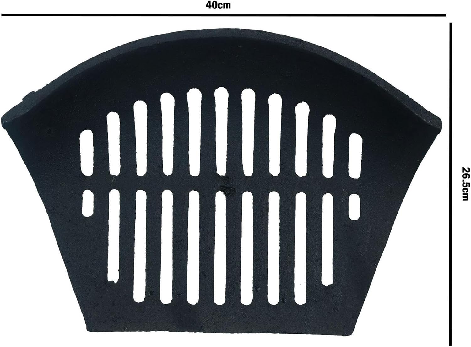 AB Tools 16" Fire Grate for 18" Fireplace Cast Iron Coal Log Black Front Open Basket