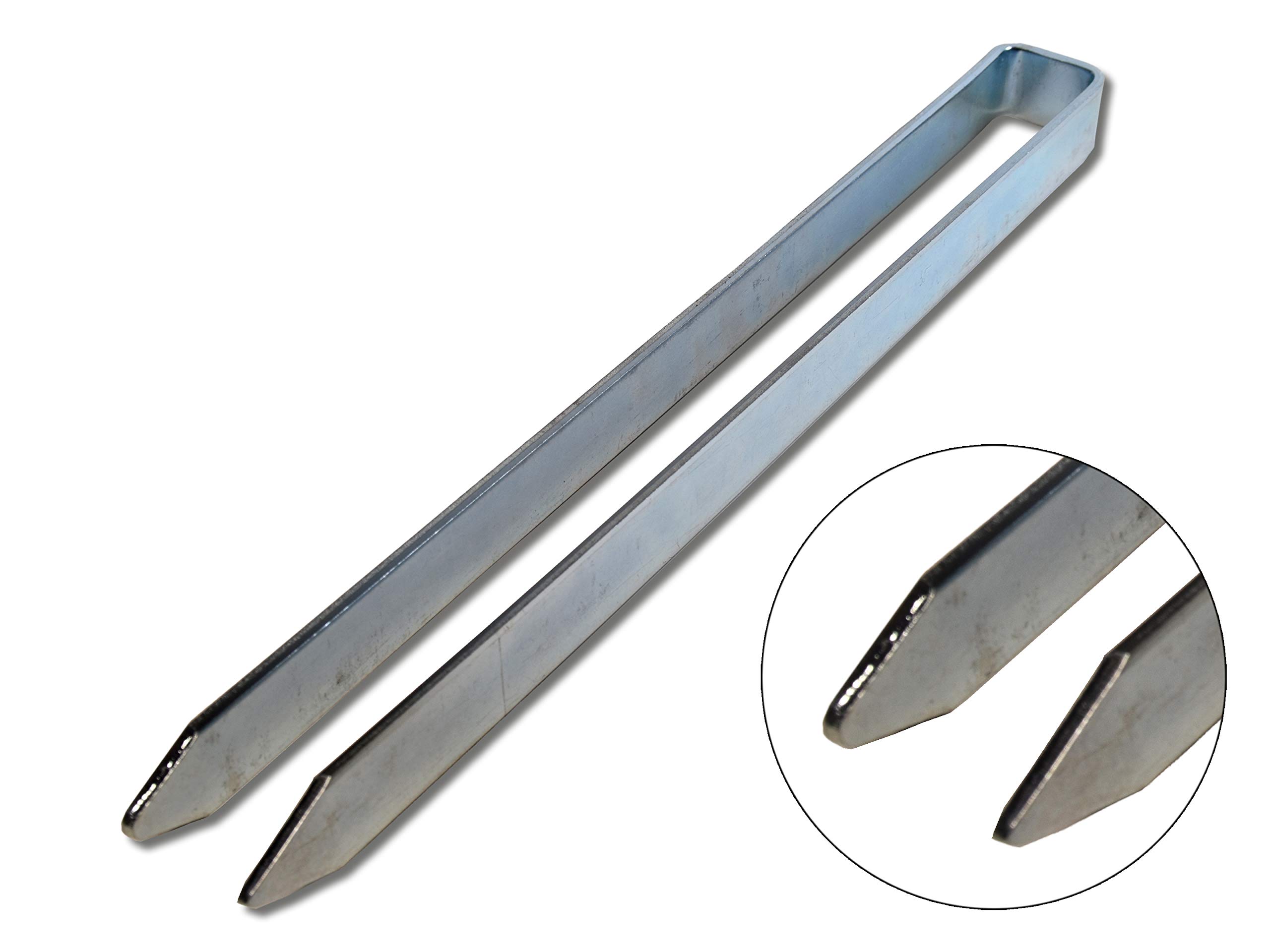 K&B Vertrieb Bodenanker für Rosenbogen Heringe 40cm Erdnagel Erdanker Erdspieß Bauanker Nagel Zelt Zelthering 318 (4 Stück)