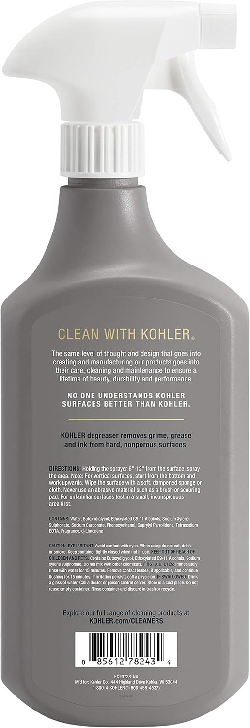 Kohler K-EC23728-NA Degreaser, 28 Fl Oz
